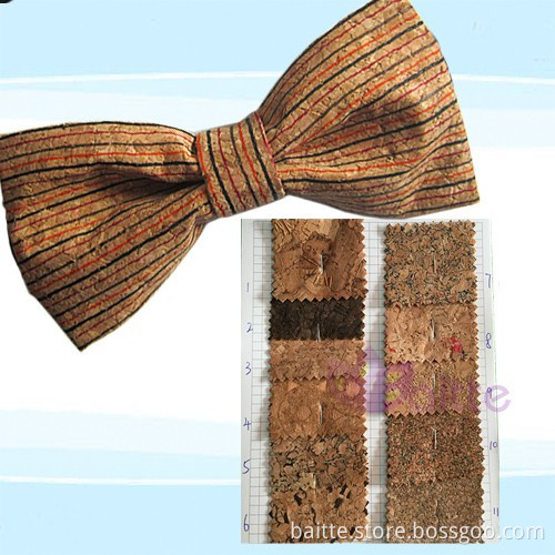 fashion trendy bowties handmade cork wood bow tie